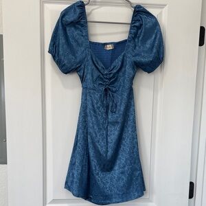 Altar'd State Blue Floral Dress Size Small